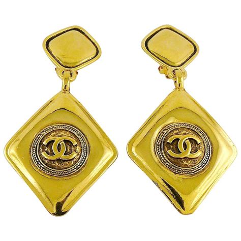 chanel dangle earrings men|most collectible chanel earrings.